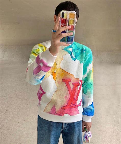 louis vuitton watercolor sweatshirt.